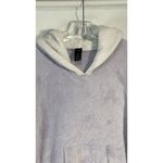 Disney Women's Fleece Soft Robe Hoodie Purple Fux Fur Long Sleeve Large Photo 4