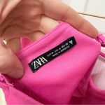 ZARA Pink Puffy sleeve blouse top MEDIUM Photo 4