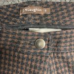 J. McLaughlin Brown Black Houndstooth Skinny Rayon Nylon Mid-Rise Pants Size 8 Photo 2