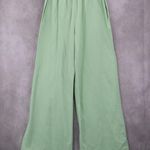 Cotton On Sage Green Pants High Elastic Waist Palazzo Boho Trousers Small 4 Photo 1