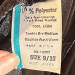 Women's Black V Neck Spaghetti Strap Slip Dress Midi Length, Size 9/10 Photo 2