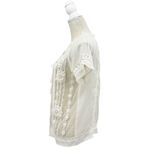 Sundance ✨ Floral Sheer Beaded Embroidered Lace Boho Sz Large Blouse Cream✨ Photo 1