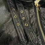 Jonathan Simkhai Black‎ Vegan Leather Sherpa Aviator Jacket XS Black Photo 13