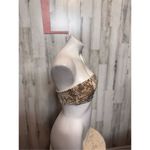 Top secret snake print tube top size large Tan Photo 4