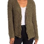 RXB Boucle Knit Cardigan Sweater Army Green NWT Photo 0