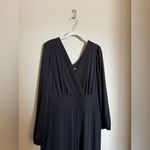 Soft Surroundings  “Penelope” Long Sleeve Flowy Jumpsuit Sz Large in Black NEW Photo 4