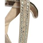 Say Yes to The Prom Dress Womens Size 3 Blue Beaded Halter Neck Sheer Satin Zip Photo 6