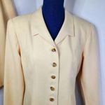 Kasper Vintage Yellow Wool Blend Blazer Jacket Skirt Set Photo 1