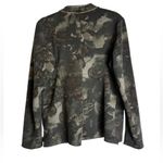 Baci Womens Floral Camo Jacket Blazer Y2K Steampunk Military Size Medium Green Photo 6