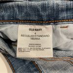 Old Navy  Boyfriend Denim Jean Shorts Rolled Hem Women’s Size 4 Blue Medium Wash Photo 3