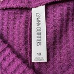 Zenana Outfitters Purple Oversized Boxy Sweatshirt Photo 2