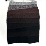 Herve Leger Riley Bandage Mini Skirt Brown Ombre Photo 0
