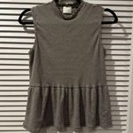 Anthropologie ‘t.la Ribbed Peplum Top w Mock Neck’ size Medium Petite Photo 0