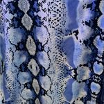 Betsey Johnson Blue Snake Print Scrub Top Photo 7