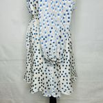 Lovers + Friends  World Traveler Dress Size S Blue Polka Dot Speckled Ocean Photo 8