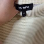 EXPRESS  cream colored high waisted fringe sweater mini skirt size XL Photo 12