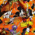 Disney Halloween Scrub Top Bride Of Frankenstein Mickey Minnie Orange Size M Med Photo 5