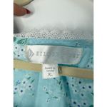 Eileen West Blue Floral Lace Trim Cotton Nightgown Dress Cottage Size XL Photo 7