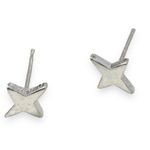 Tiny Star Stud Earrings for Men Women Unisex Style Silver Photo 0