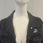 Cello  Patch & Frayed Black Denim Jacket Photo 3