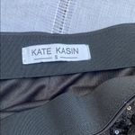 Kate Kasin NWOT Sequin Bodycon Skirt High Waist Knot Front Black Photo 2