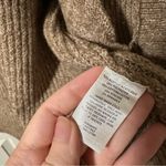 Hinge  Tan Light Brown Cardigan Ruffle Sweater Photo 5