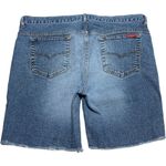 Guess (32) Women's Y2K Blue Medium Wash Cut Off Bermuda Jean Shorts Denim Photo 1