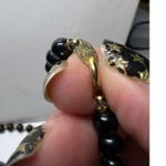 Monet Vintage Twist Bead Beaded Necklace Black Photo 6