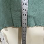 Max Mara  Studio Pointed Collar Buttoned Top In Green size US 12 missing button Photo 5