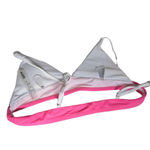 SheIn Animal Print Pink Bikini Swim Top Colorblock Bralette S Photo 4