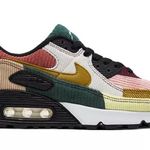 Nike Women's Air Max 90 SE Casual multi- Corduroy Sneakers Photo 2