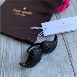 Kate Spade New York Dress The Part Mustache Statement Ring Black New with tags! Photo 1