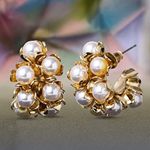 Badgley Mischka NWT Badgley Mushka  Pearl Turquoise Necklace Set Rhinestone Wedding Photo 4