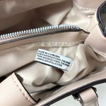 Nine West Beige Floral Tote with Pink and White Accents Photo 9