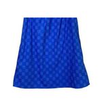 ZARA Off Shoulder Textured Eyelet Mini Sun Dress Balloon Sleeve Pockets M Blue Photo 9
