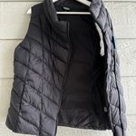 Nicole Miller Vest Black Spruce Asymmetrical Pockets Quilted Lightweight Vest L Photo 8
