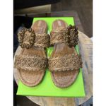 Sam Edelman Sam Edelman Elisa Women's Shoes Dark Natural Size 9.5 Woven Raffia Sandal Slide Photo 3