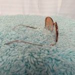 Rimless Orange Lens & Silver Sunglasses NWOT Photo 2