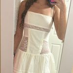 Edikted White Lace Dress Photo 1