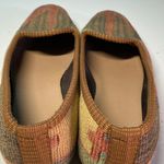 Wool Kilim Womens Size 39 US 8.5 Earthtone Multicolor Loafers Red Photo 5