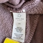 Aerie Offline Purple Taupe Crewneck Sweatshirt with Front Pockets Size Large Photo 5