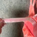 PINK - Victoria's Secret Victoria's Secret PINK Woman Size Medium Coral Pink Logo Crushed Velvet Bralette Photo 3