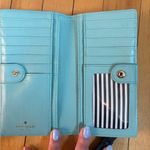 Kate Spade Blue Leather Wallet with Silver Spade Photo 2