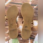 Tory Burch  Tan Sandals with Gold Medallion Photo 7