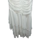 Michael Costello NEW NWT  X Revolve Hilary Ruched Gown In Ivory Photo 5
