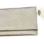 Rebecca Minkoff  Metallic Leather Wallet Clutch Bag - Gunmetal Photo 0