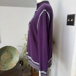 Cabela's  Womens Large Purple Quarter Zip Wool Blend Sweater Pullover‎ Top Ski Photo 1