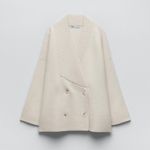 ZARA wool woolen oversize casual bohemian cardigan sweater jacket Photo 3