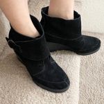 Very Volatile Black Suede Booties 7.5 Photo 1