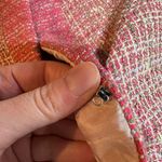 Jonofui Women's Tweed 3/4 Sleeve Lined Blazer Jacket Pink Medium Silk lining Pink Photo 14